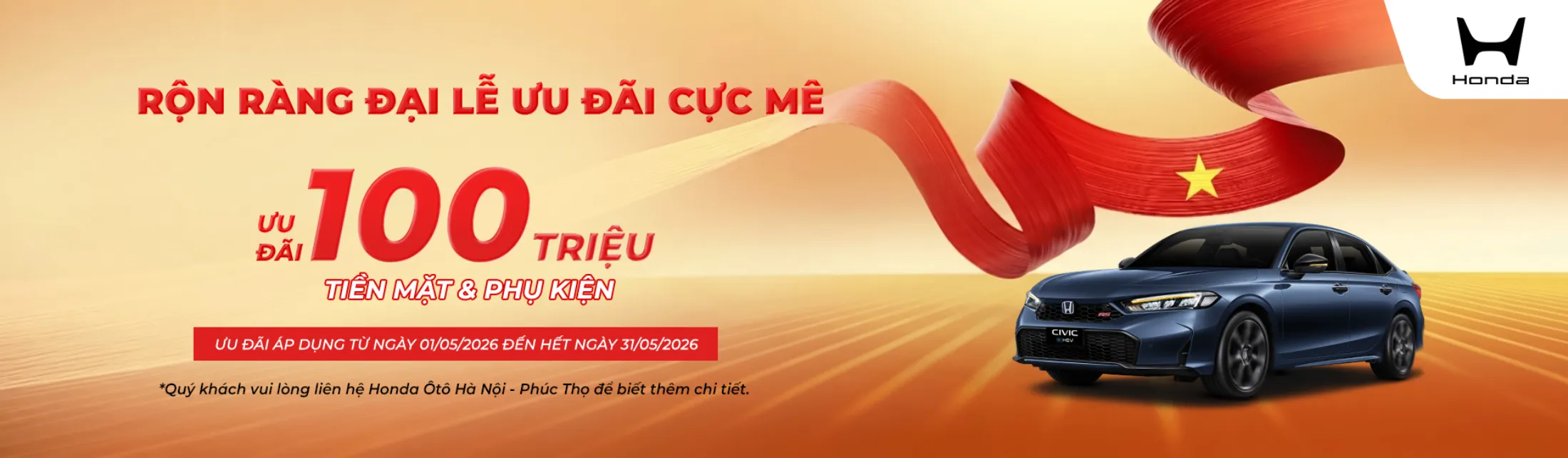 Ưu đãi mua xe Honda Civic tháng 5/2026
