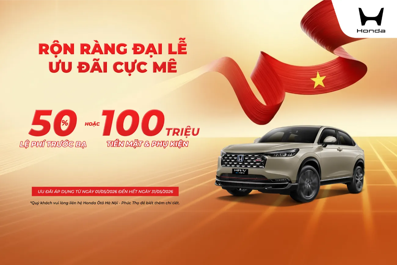 Ưu đãi mua xe Honda HR-V tháng 5/2026