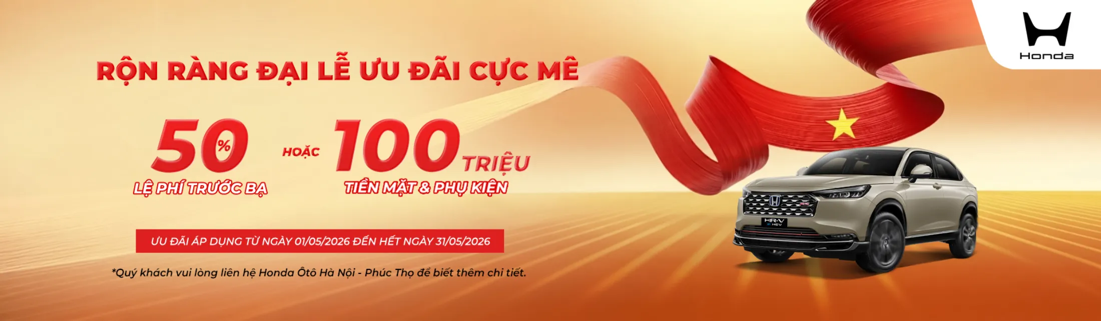Ưu đãi mua xe Honda HR-V tháng 5/2026