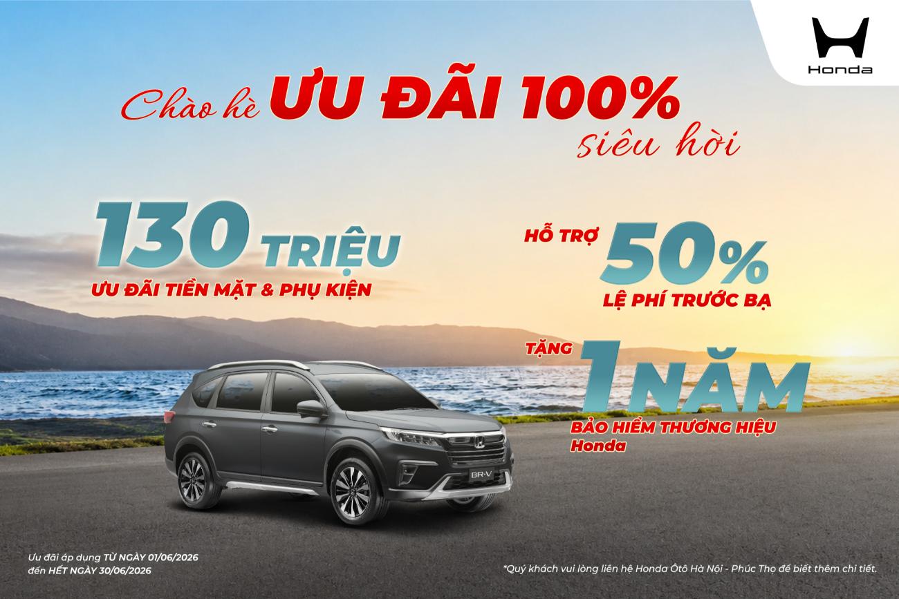 Ưu đãi Honda BR-V tháng 6/2026