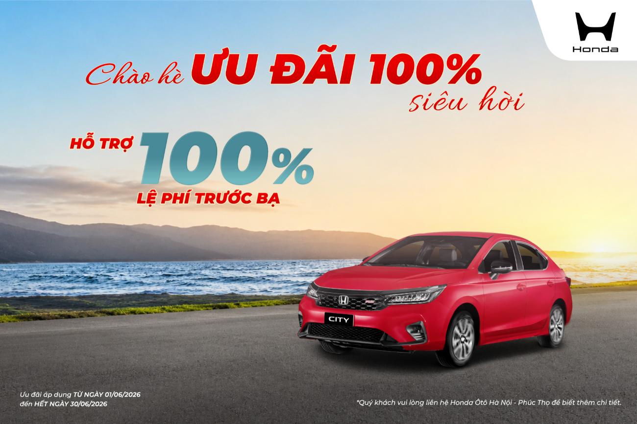 Ưu đãi Honda City tháng 6/2026