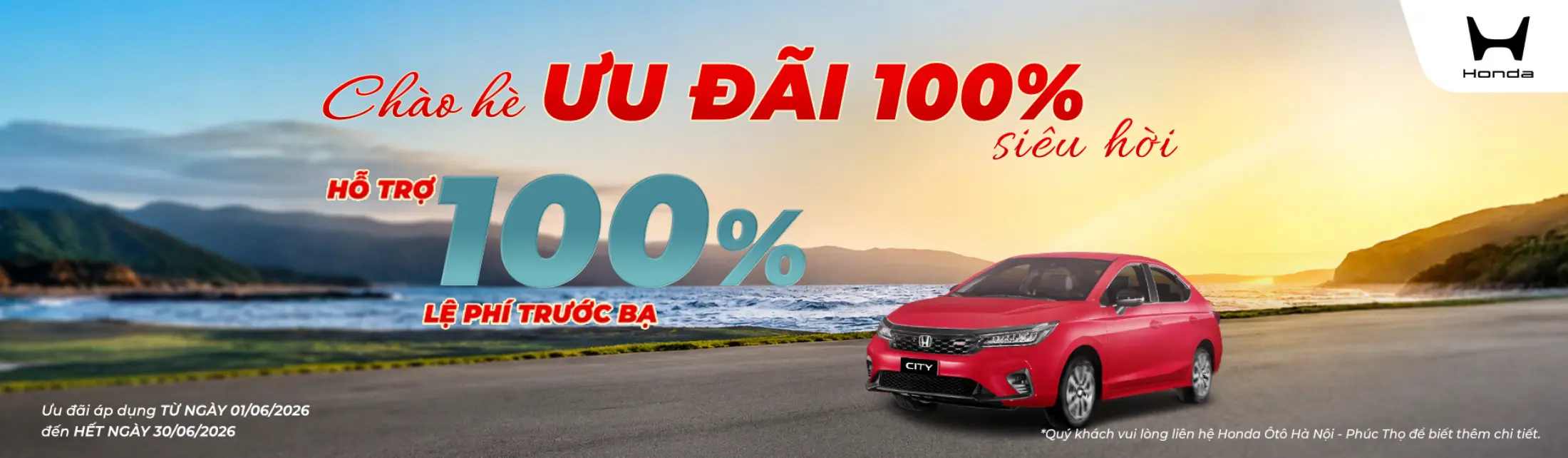Ưu đãi Honda City tháng 6/2026