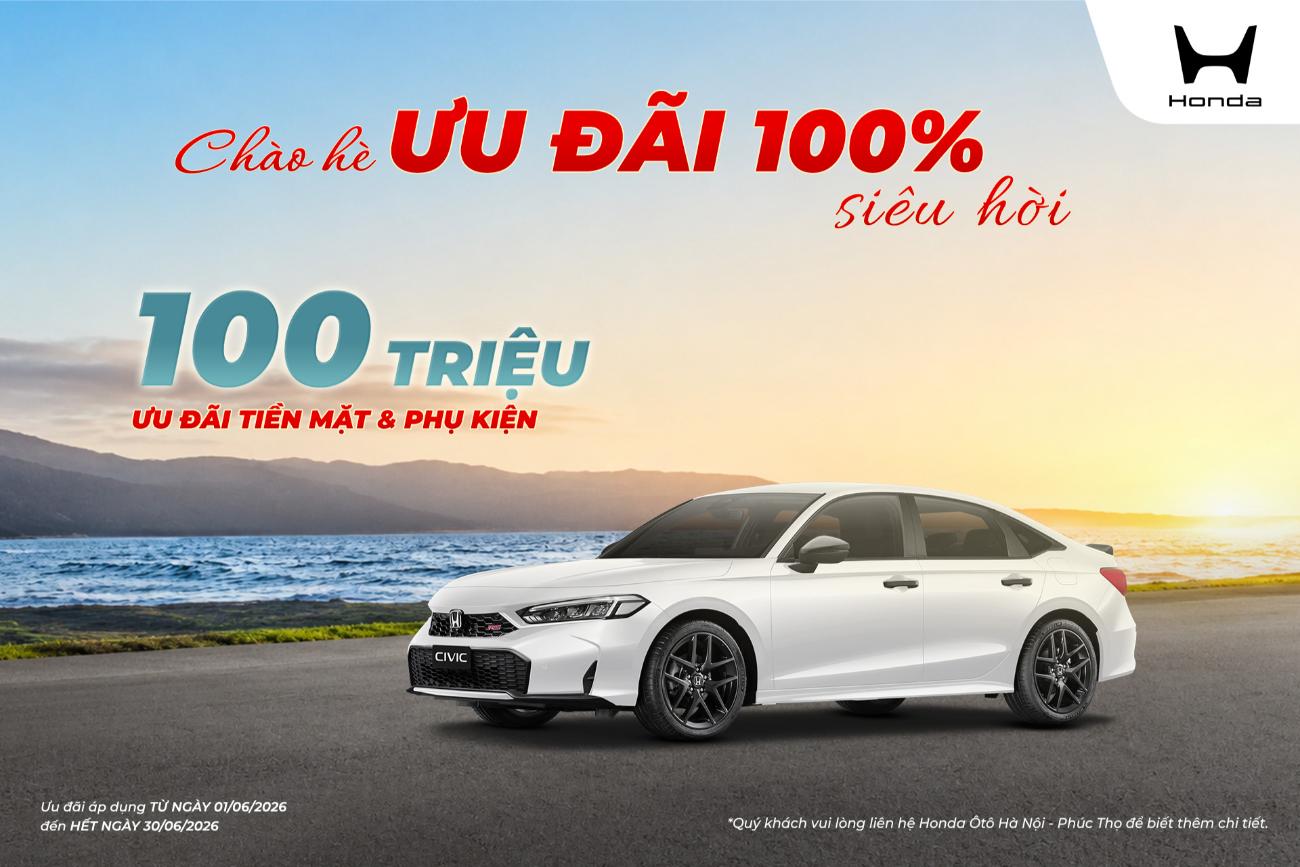 Ưu đãi Honda Civic tháng 6/2026