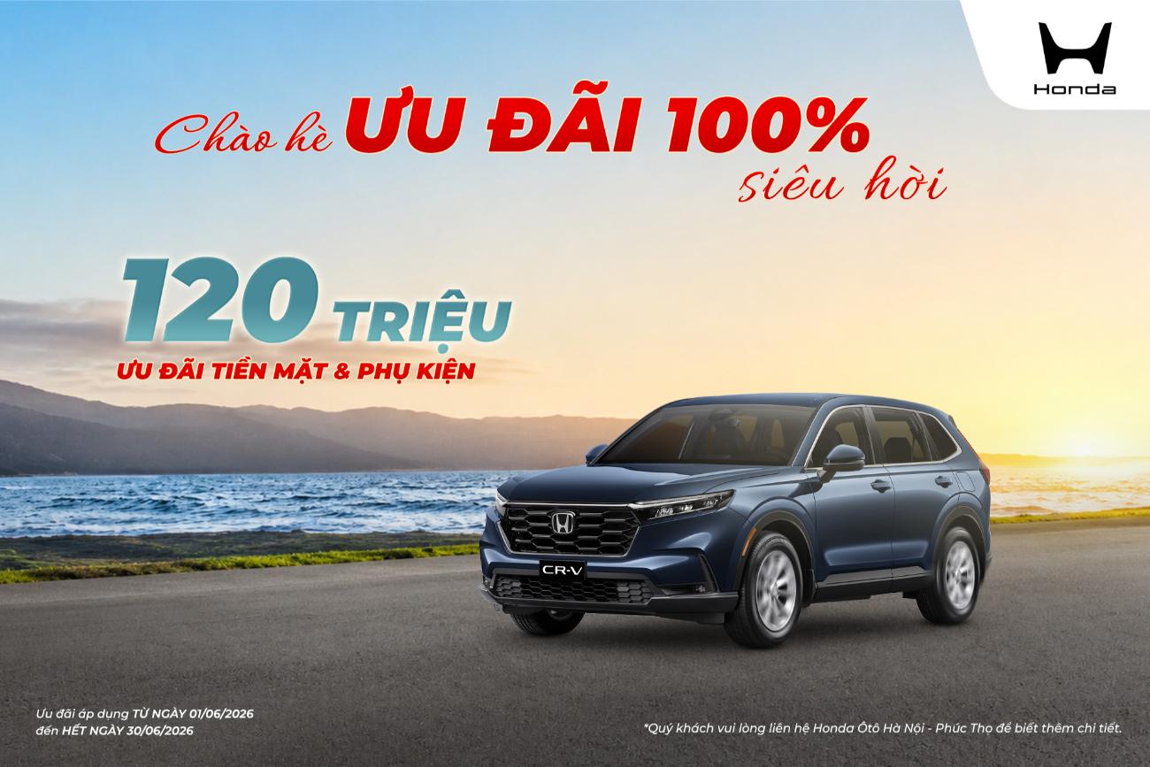 Ưu đãi Honda CR-V tháng 6/2026