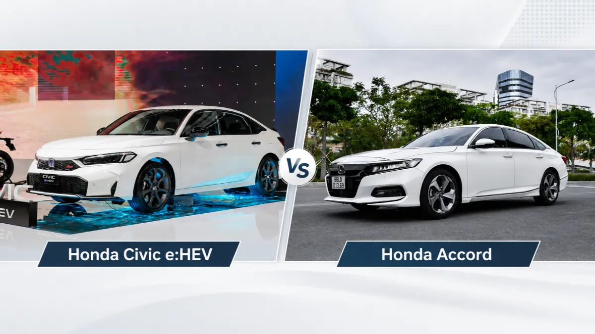 So sánh thiết kế ngoại thất Civic và Accord