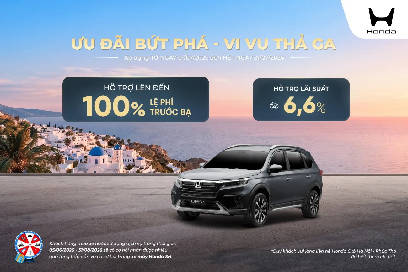 Ưu đãi mua Honda BR-V tháng 7/2026