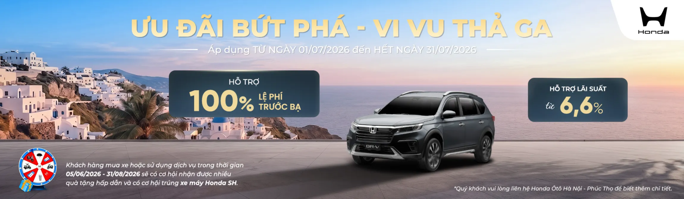Ưu đãi mua Honda BR-V tháng 7/2026