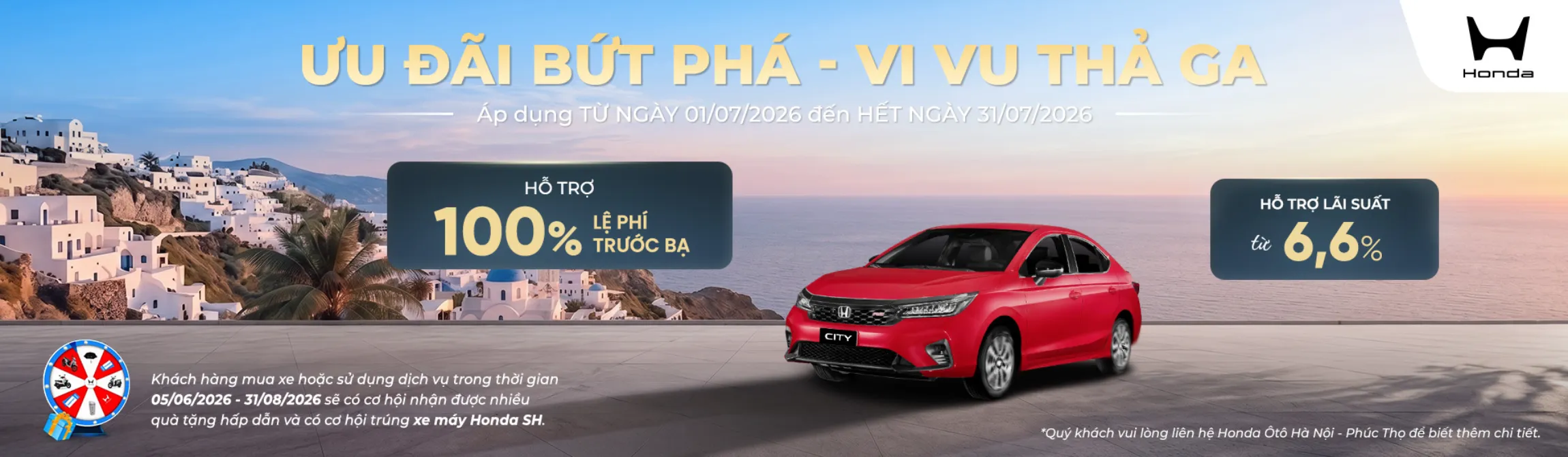 Ưu đãi mua Honda City tháng 7/2026