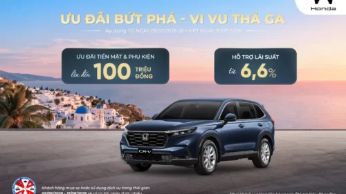 Ưu đãi mua Honda CR-V tháng 7/2026