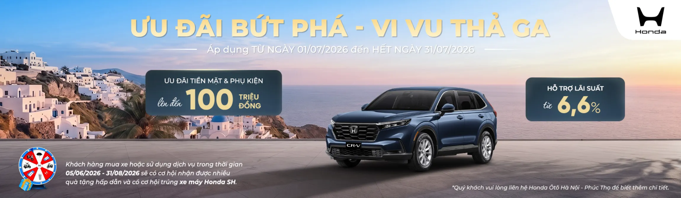 Ưu đãi mua Honda CR-V tháng 7/2026