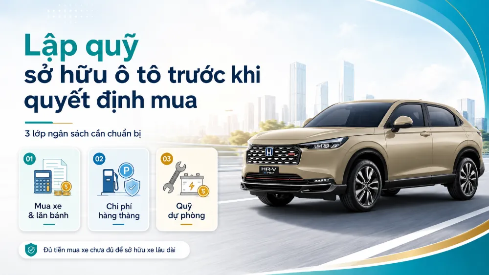 Lập quỹ sở hữu ô tô trước khi quyết định mua