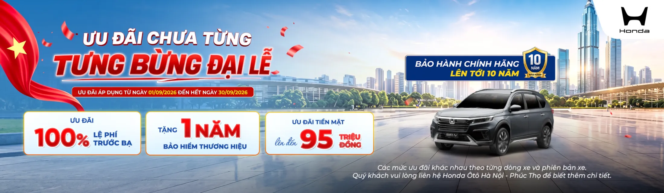 Ưu đãi mua Honda BR-V tháng 9/2026