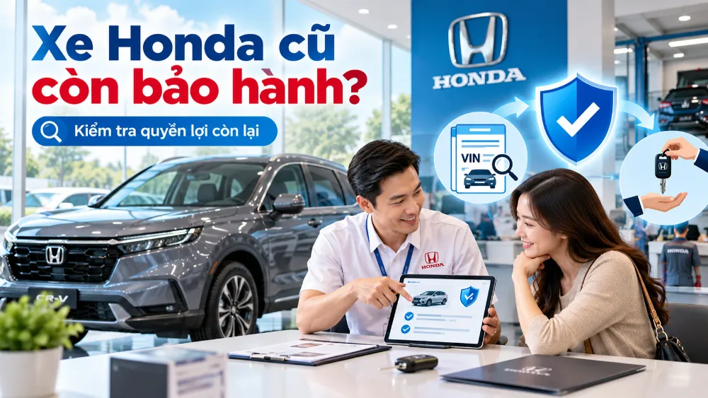 Mua lại xe Honda cũ có tiếp tục được hưởng bảo hành không